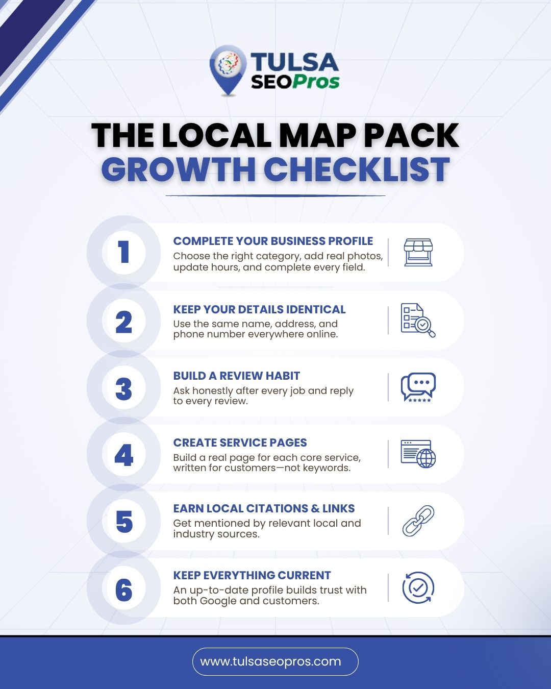 Local map pack growth checklist